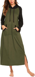 Ekouaer Nightgowns for Women: Cozy Cotton Hooded Loungewear