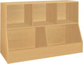 DINZI LVJ Toy Storage Organizer Kids Bookshelf - Stable 5-Cubby Unit