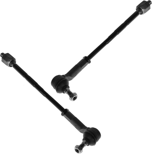 TRQ Front Inner and Outer Tie Rod Set for Volkswagen Vehicles