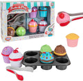 Magnetic Bake & Play Cupcake Toy Set for Toddlers - 20 Pieces