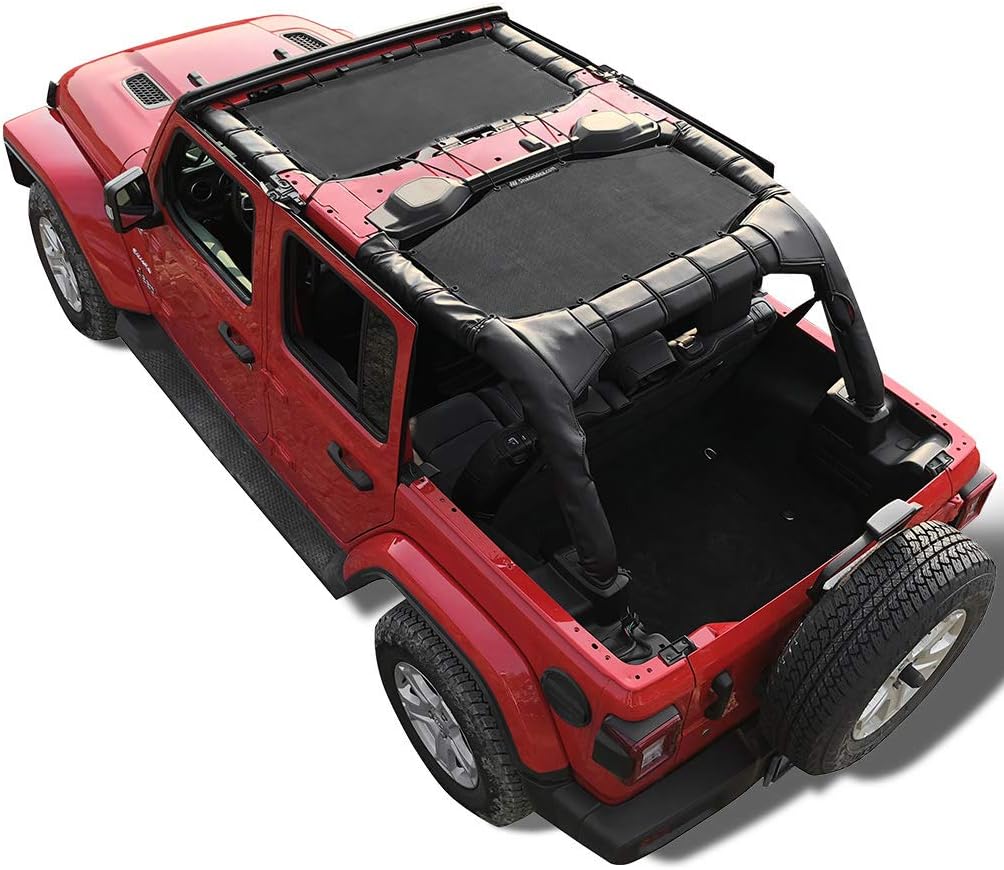 Shadeidea Sun Shade Top for Jeep Wrangler JL Unlimited 4 Door