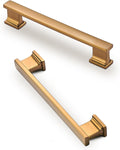 6 in 5 in Hole Center Champagne Bronze Cabinet Handles - Durable Pulls