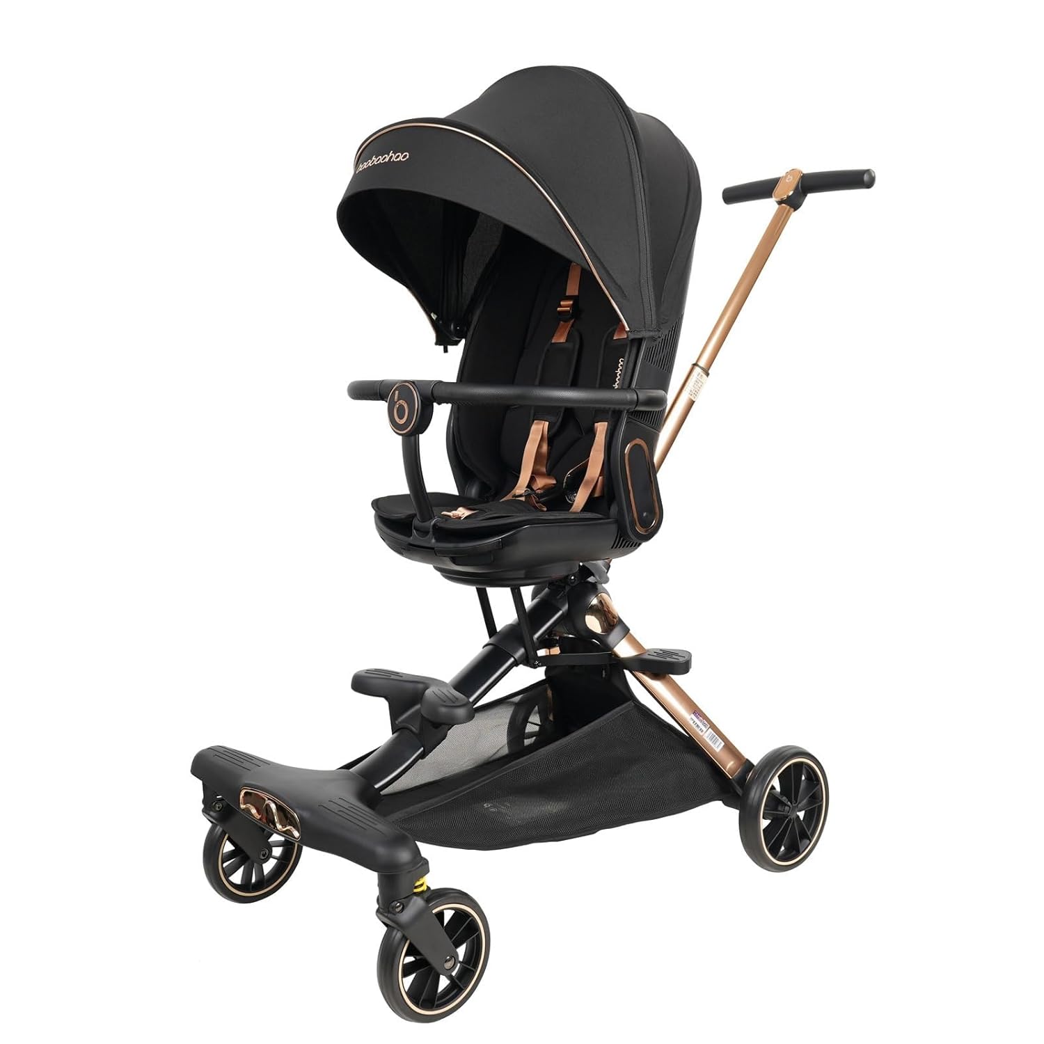 Lightweight Folding Stroller Wagon for Baby Travel with Canopy