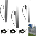 FFN 14ft Swooper Flutter Flag Hardware - Three 4-Piece Pole Kits