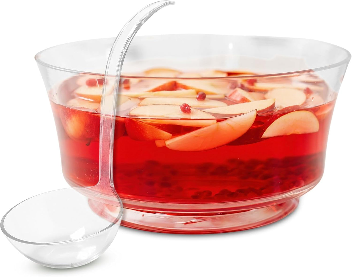 Premium Acrylic Punch Bowl with Ladle for Parties and Events