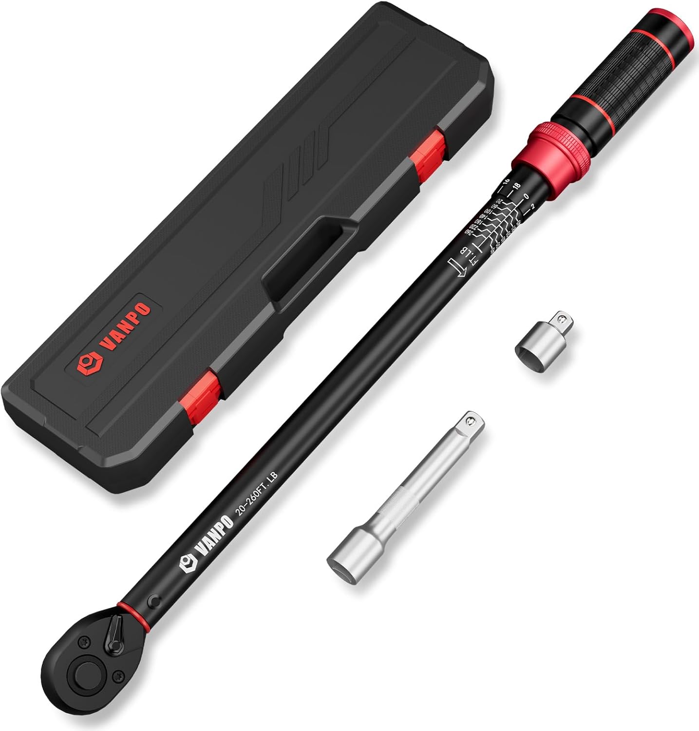 1/2-inch Drive Click Torque Wrench Set for Precision Repairs