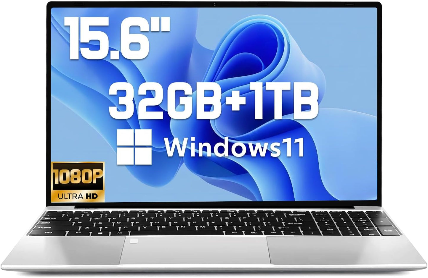 2025 Latest 15.6ft' Laptop with 1TB SSD and 32GB RAM