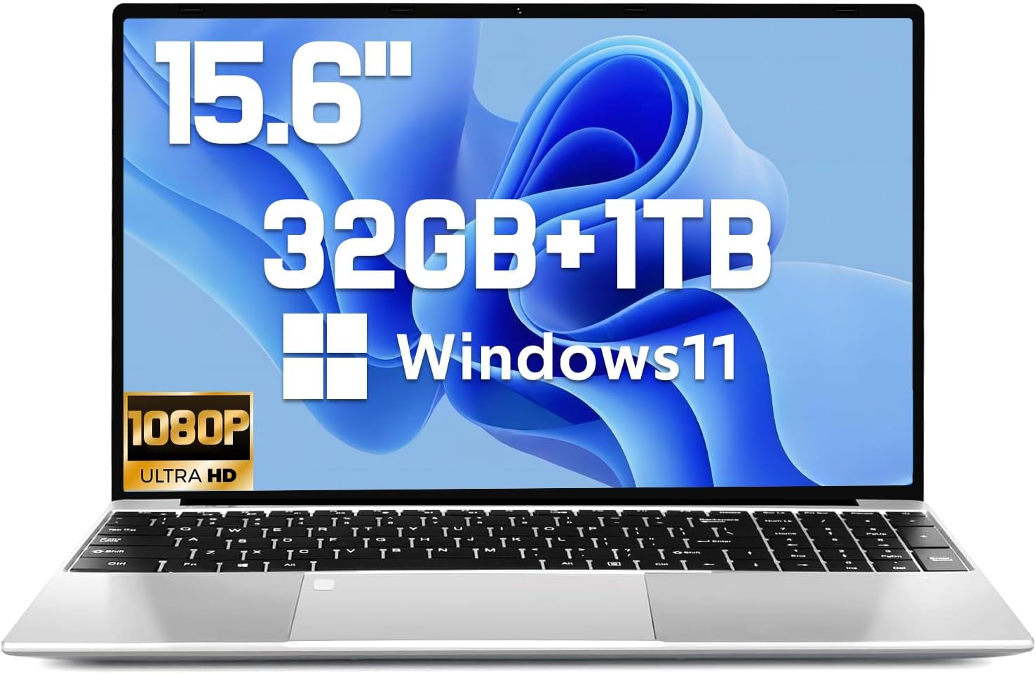 2025 Latest 15.6ft' Laptop with 1TB SSD and 32GB RAM