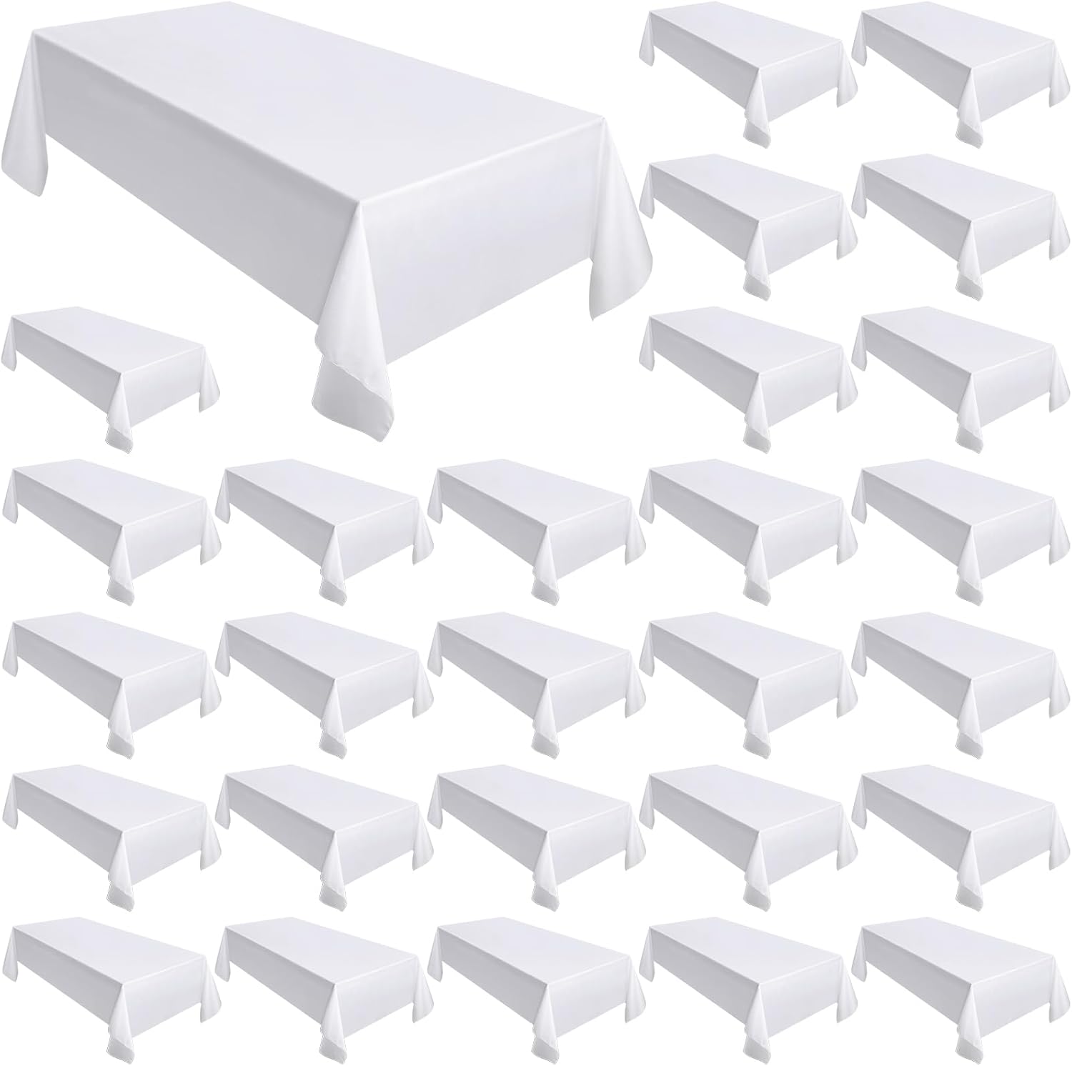 Moukeren 30 Pack Rectangle Tablecloths for Elegant Events