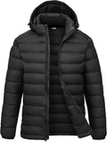 Men's Puffer Jacket with Detachable Hood - Lightweight Warmth Rdruko