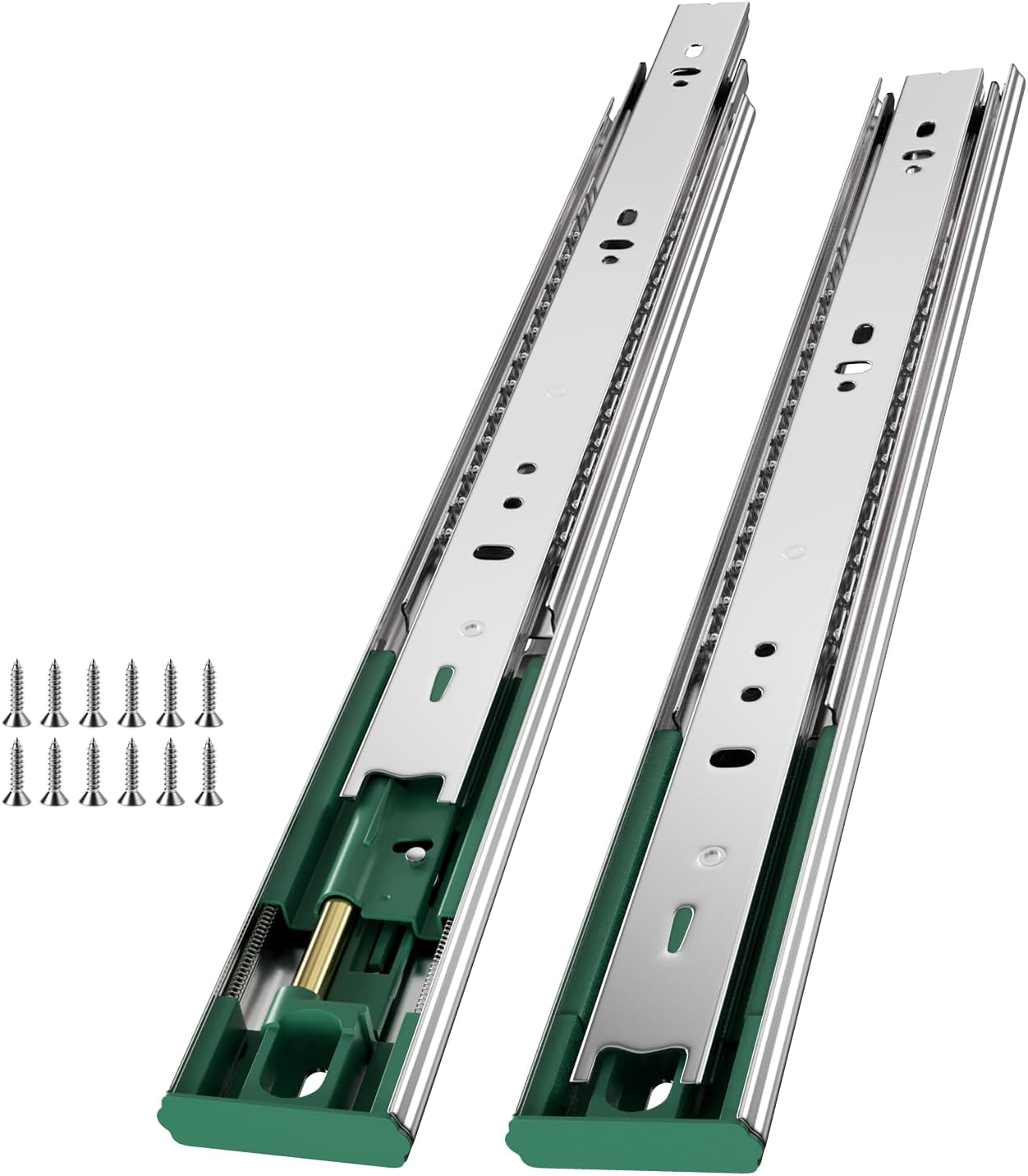 4 Pairs Soft Close Drawer Slides for Heavy Duty Use