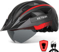 VICTGOAL Bike Helmet with USB Light and Magnetic Goggles - Comfortable