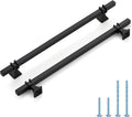 10 in Black Cabinet Handles 25 Pack - Modern Square Pulls