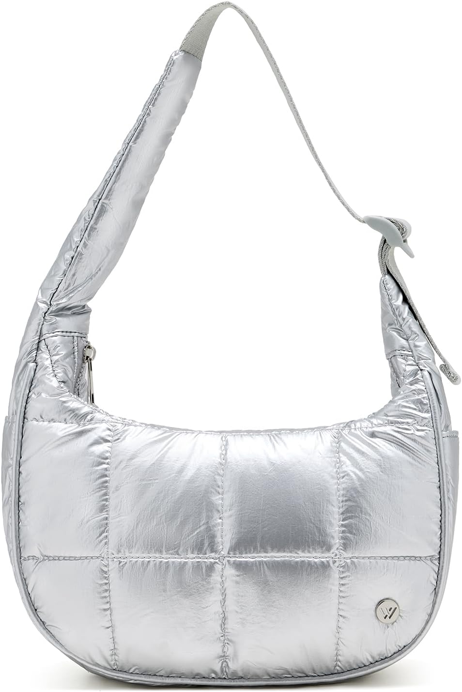 Small Puffer Crescent Shoulder Bag for Women by WESTBRONCO