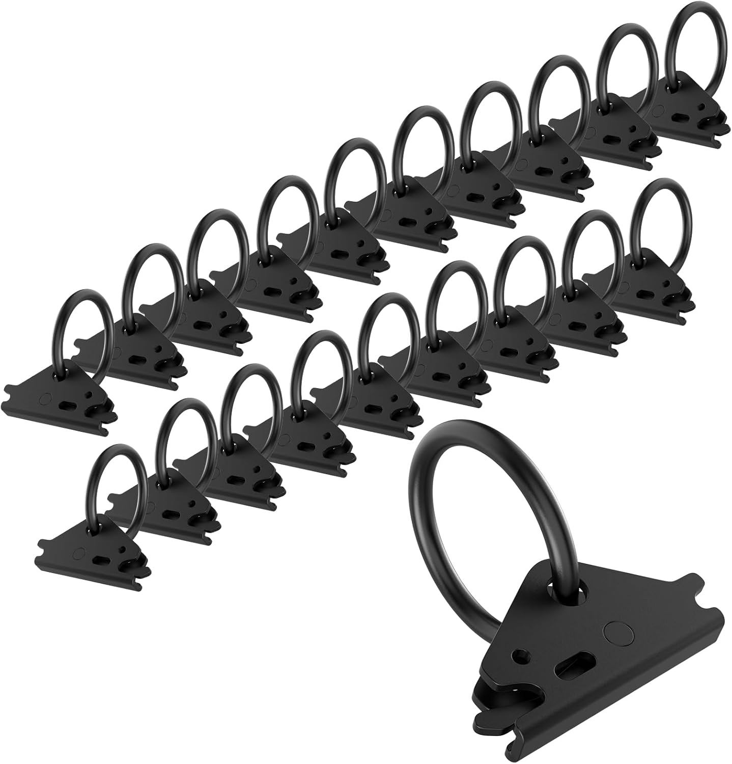 Eapele 20pcs Steel E-Track O Ring Tie-Down Anchors for Cargo