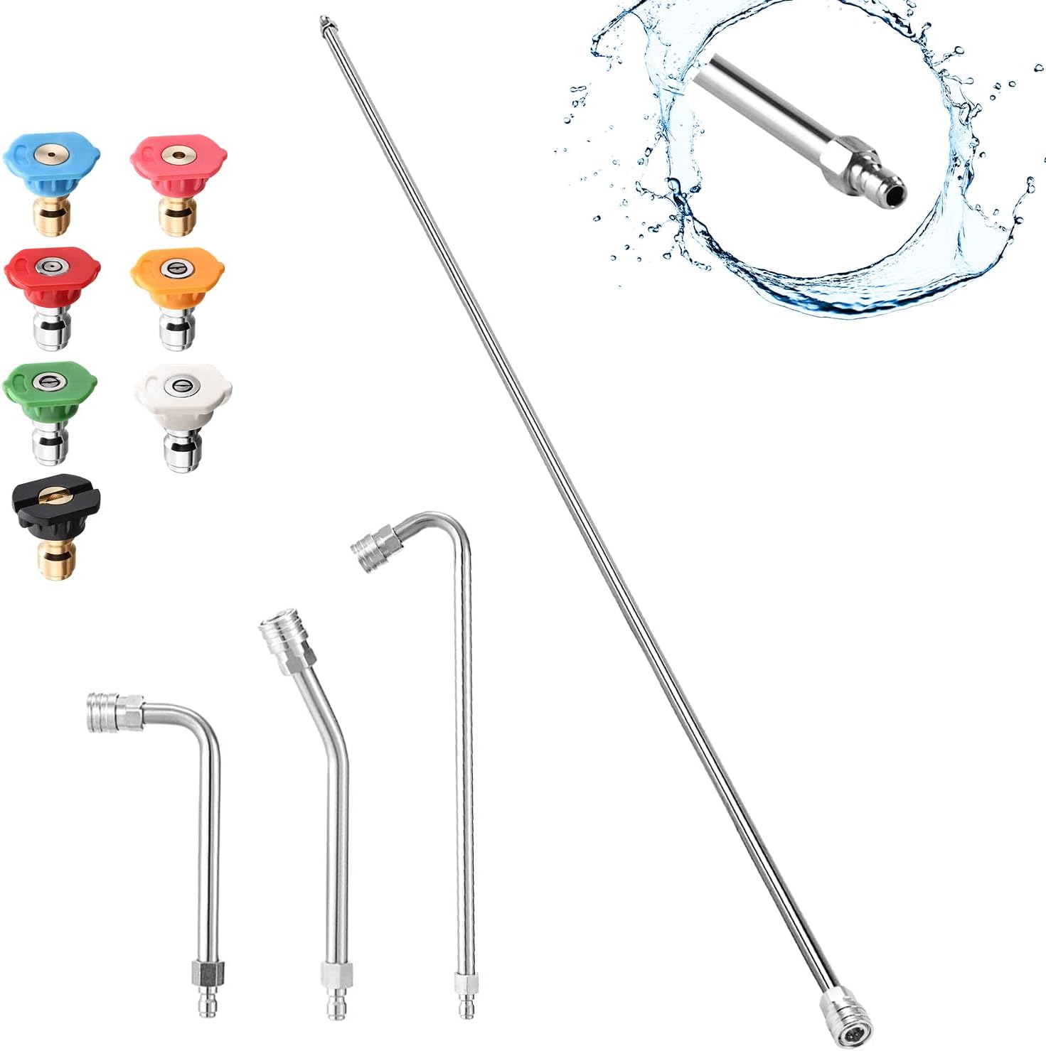 Selkie 60in Pressure Washer Extension Wand for Efficient Cleaning