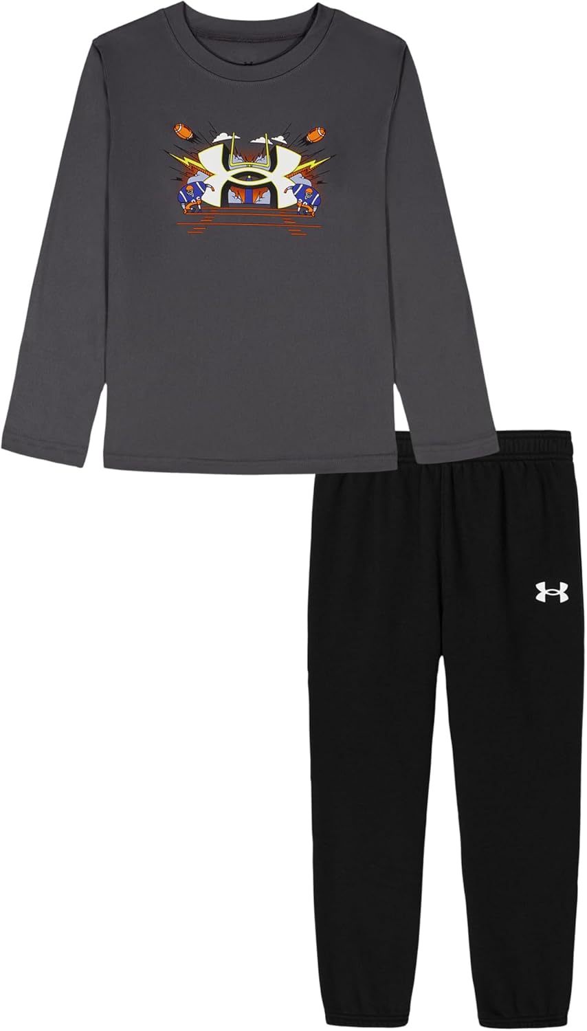 Under Armour Boys Hoodie Set: Lightweight Zip Up & Joggers