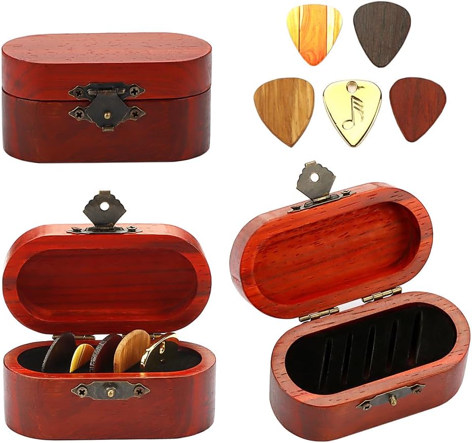 Custom Guitar Pick Set with Personalized Case