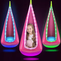 Light Up Kids Pod Swing Seat for Sensory Play and Relaxation