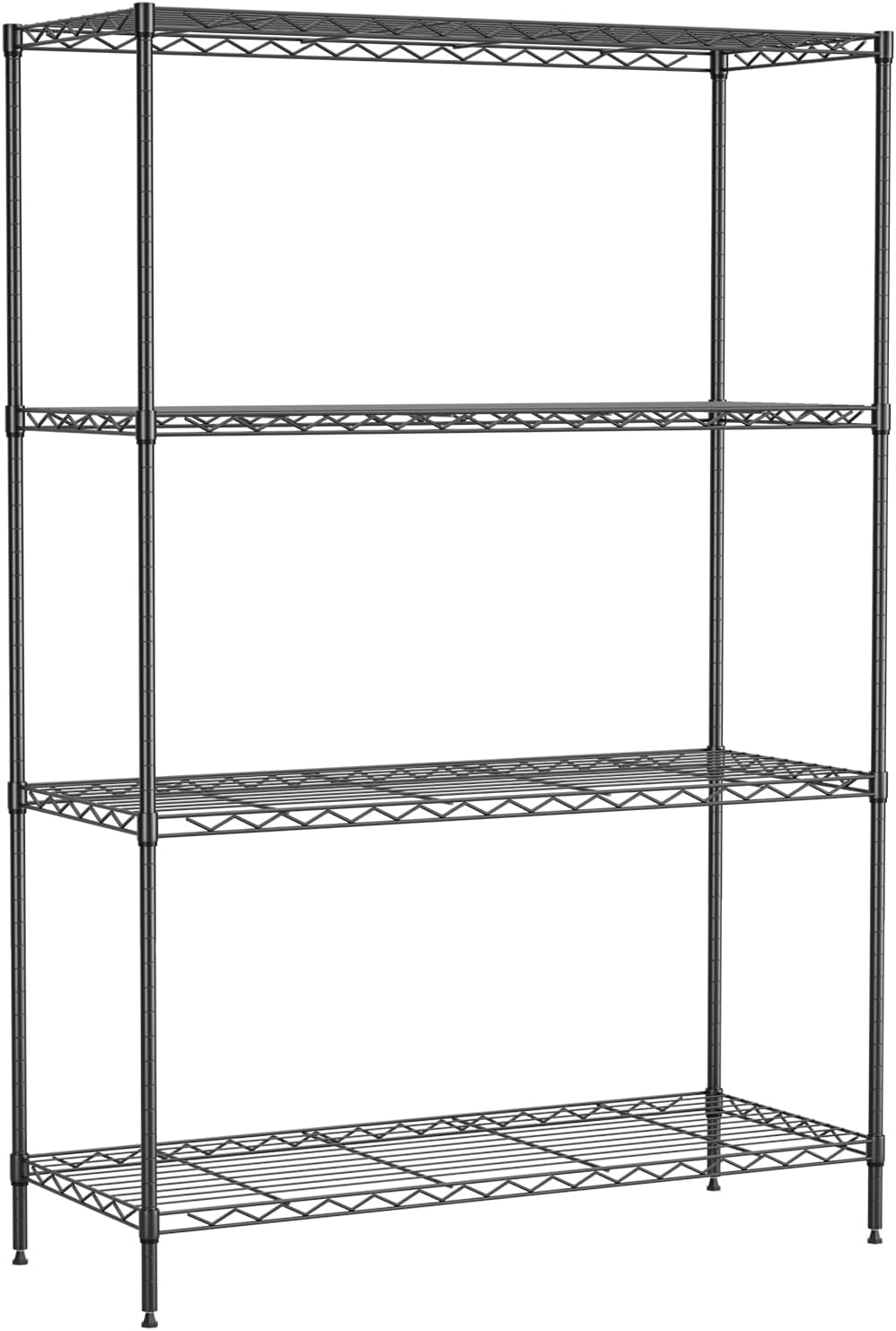 4 Tier Metal Shelving Unit for Kitchen and Garage Storage