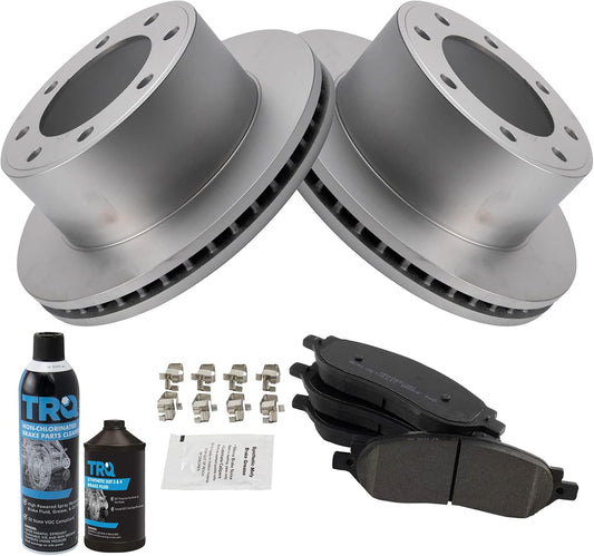TRQ Rear Brake Pad & Rotor Kit for 2005-2007 Ford Super Duty