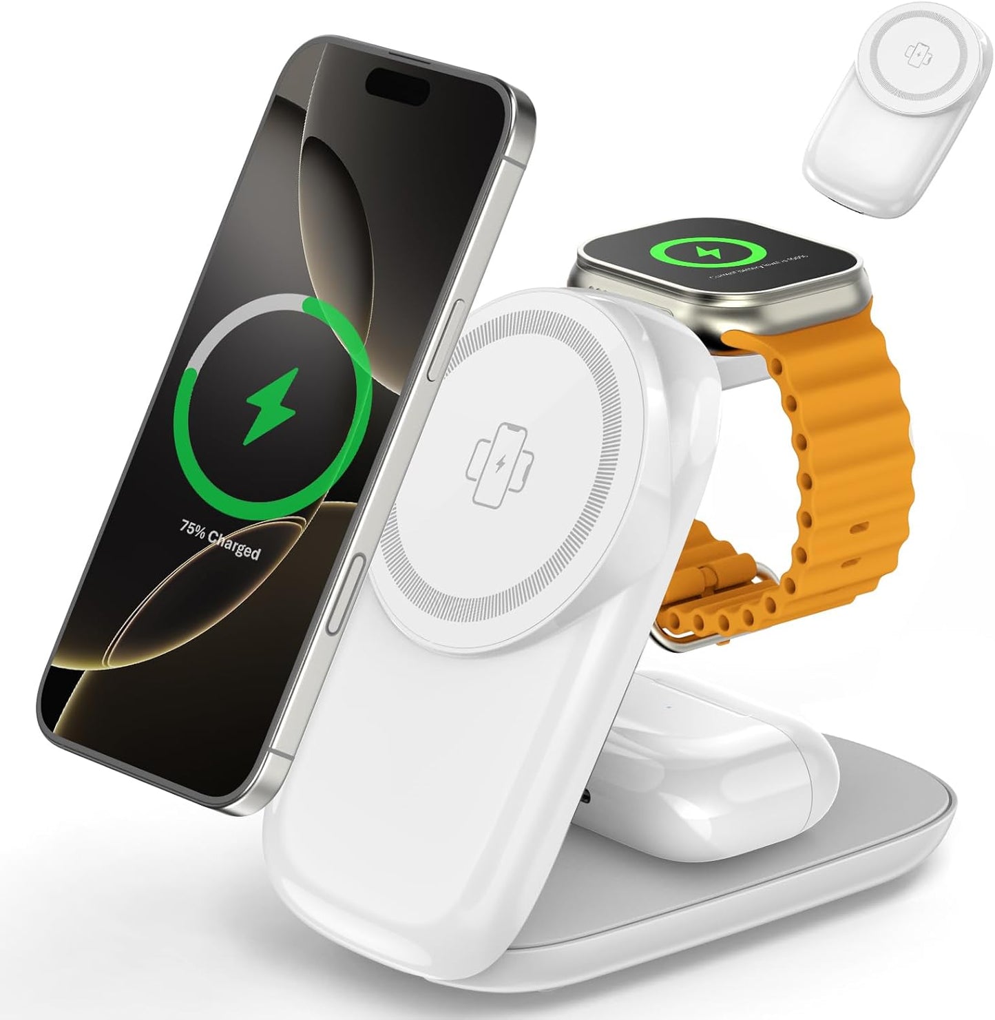 Foldable Wireless Charger for iPhone 16/15/14/13/12 Pro Max