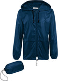 Packable Rain Jacket Lightweight Waterproof Raincoat with Hood
