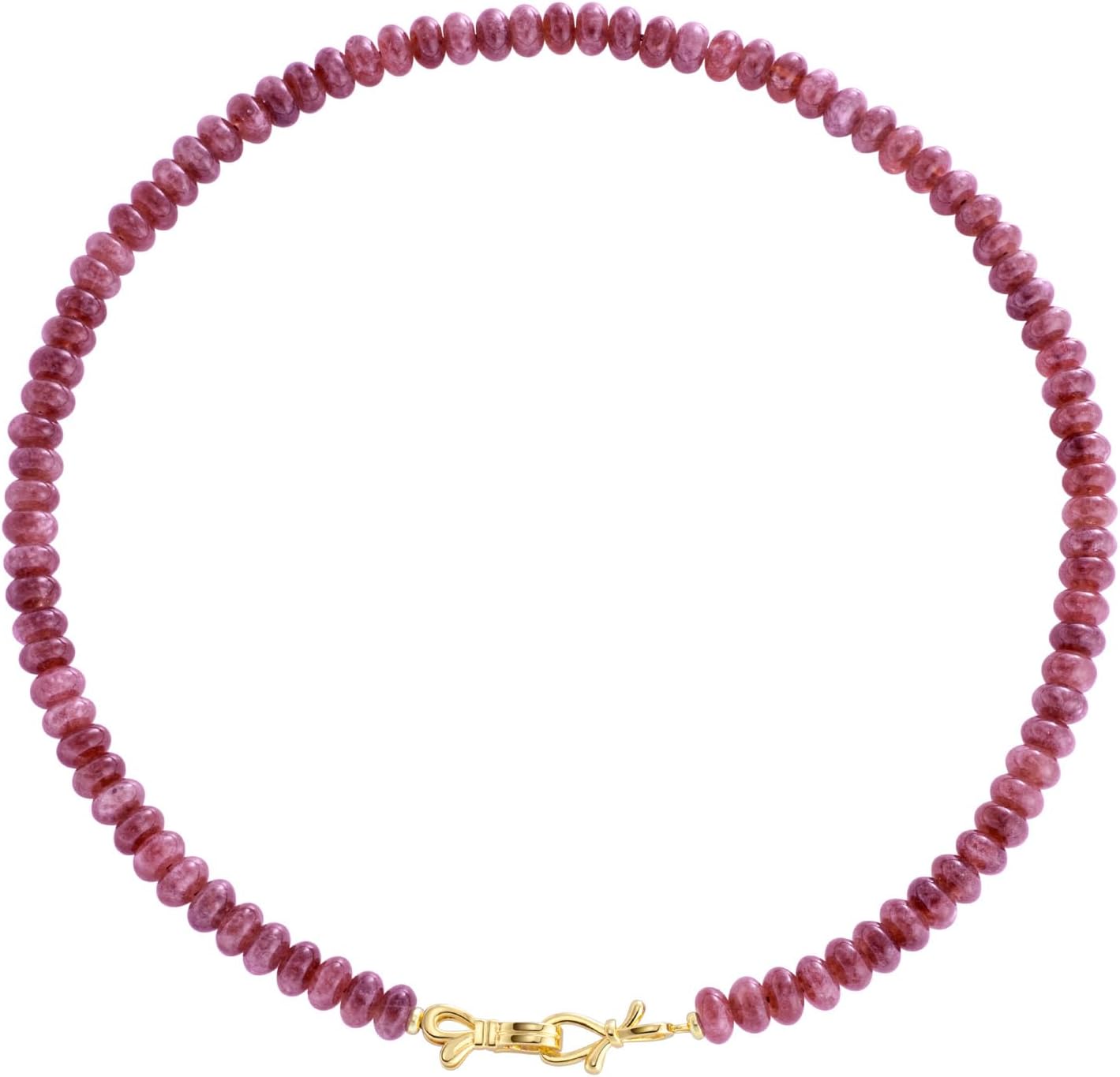 Rainbow Colorful Gemstone Beaded Choker Necklace for Women