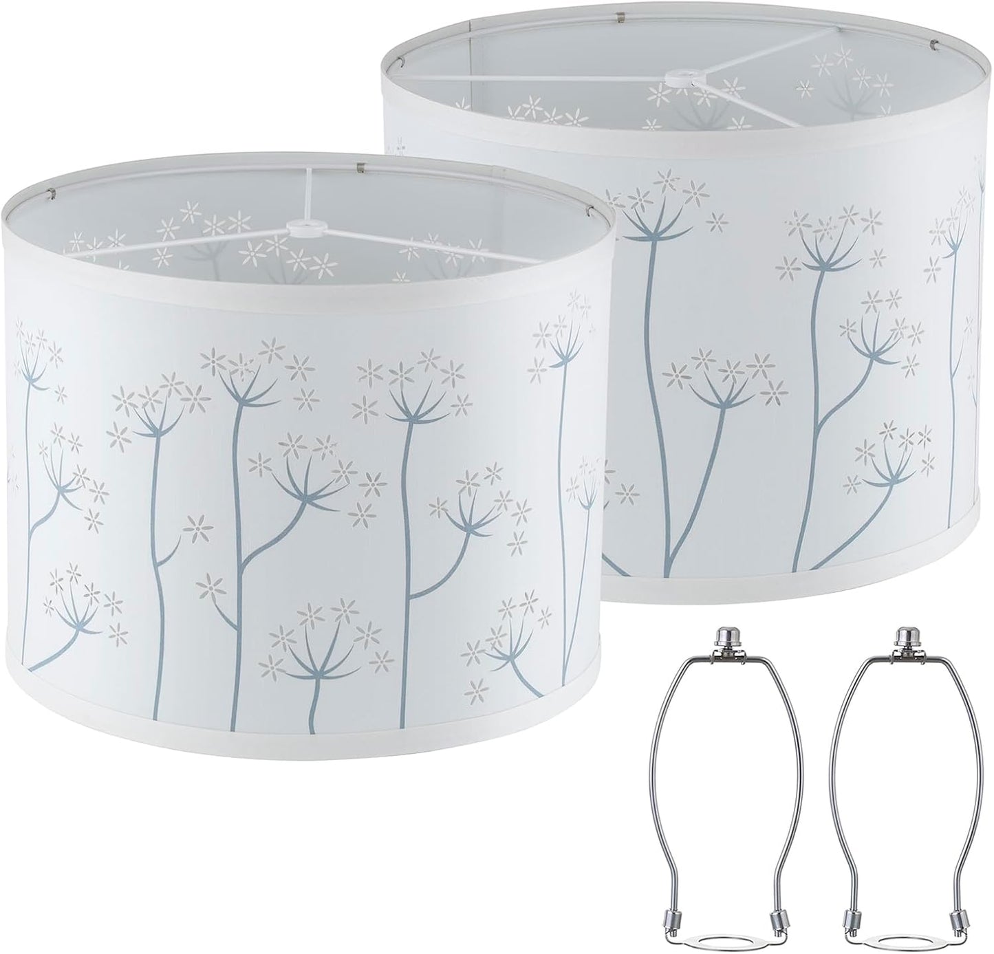 Drum Lampshades Set of 2 for Table and Floor Lamps 10 in