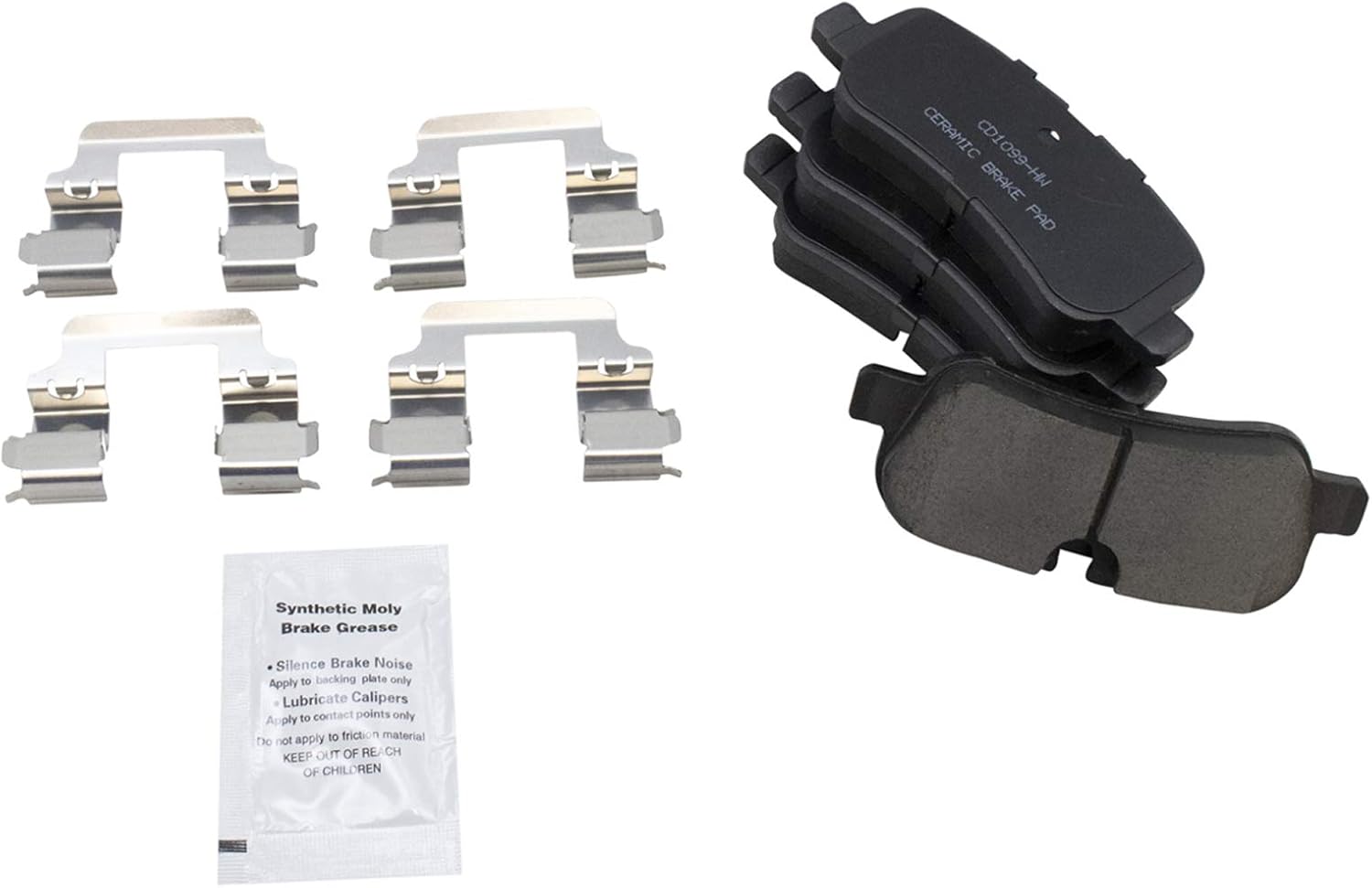 TRQ Rear Brake Pads Ceramic for Land Rover LR3 LR4 Range Rover