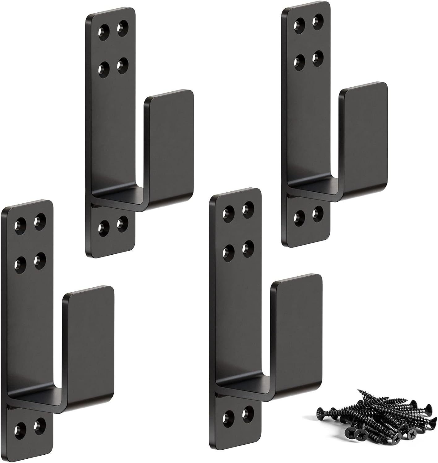 AMZFINE 2x4 Door Barricade Brackets for Home Security