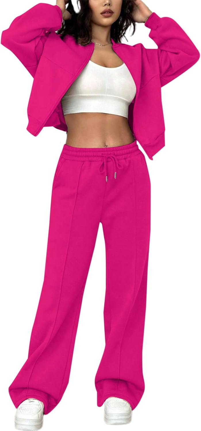 LovelyWholesale Women Sweatsuits 2 Piece Set for Trendy Comfort