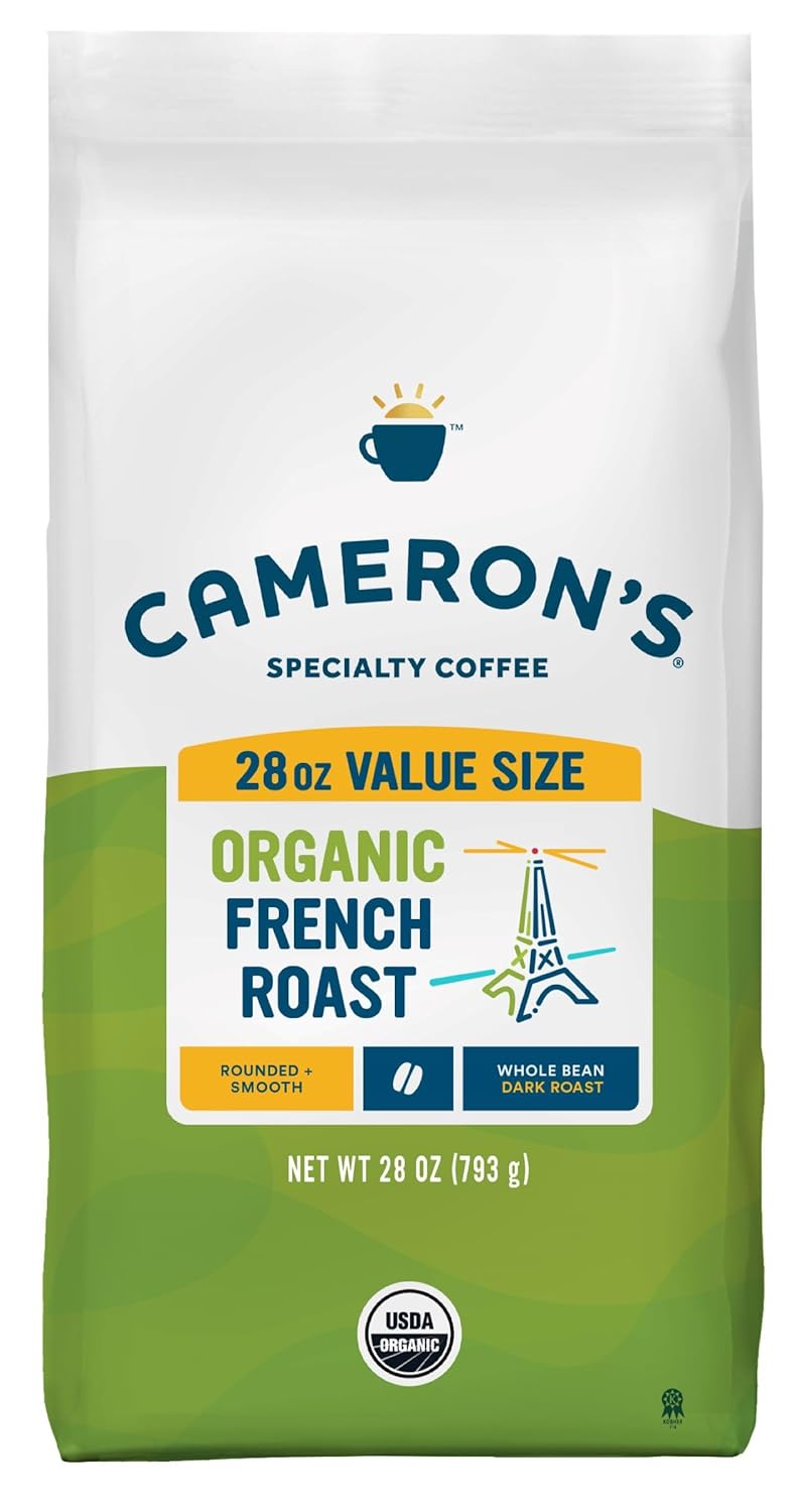 Cameron's Organic French Roast Coffee, 28oz - Rich Flavor
