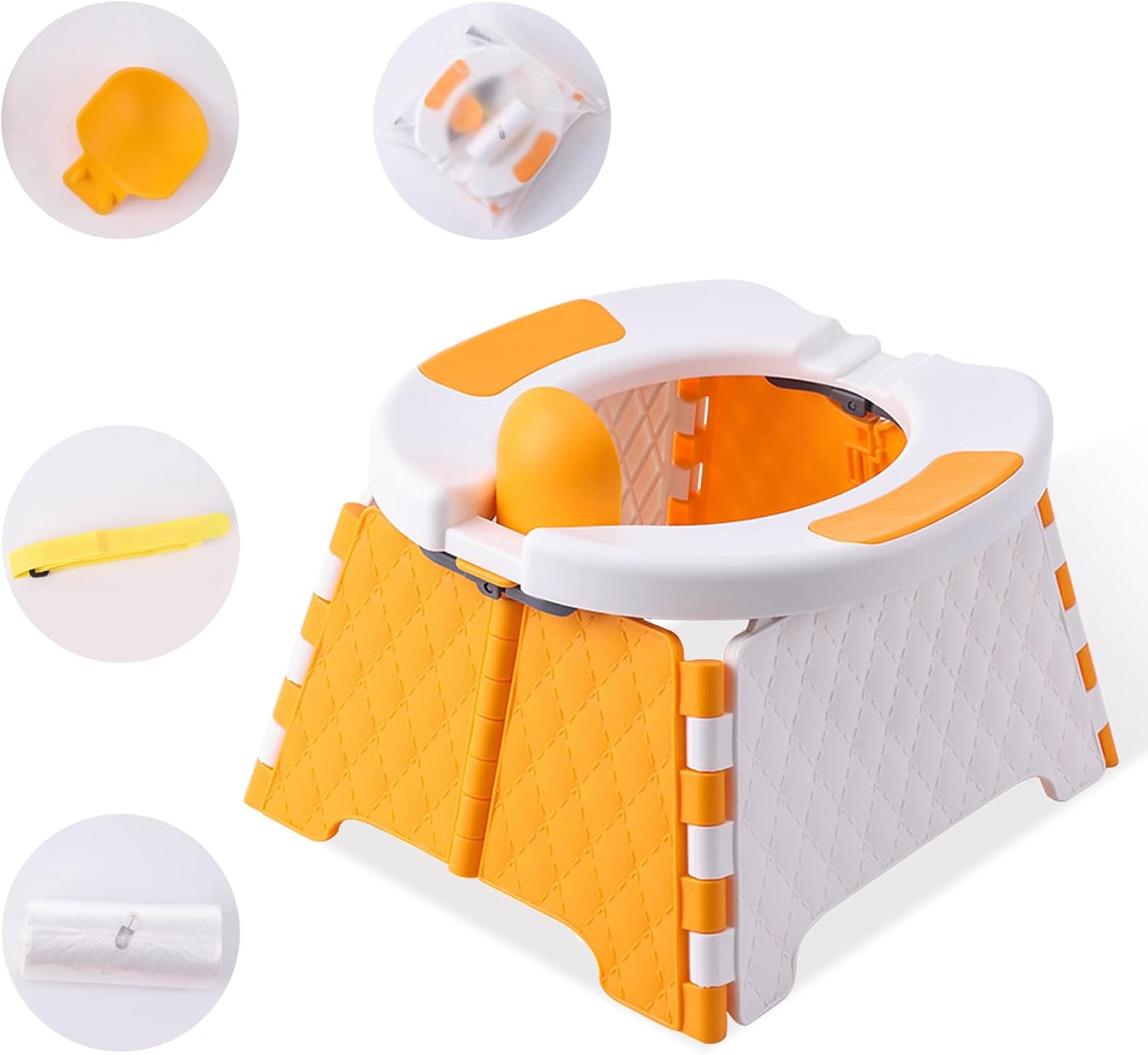 Yszawmx Toddler Travel Potty + 30 Bags - Portable & Easy Clean