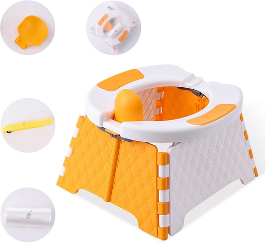 Yszawmx Toddler Travel Potty + 30 Bags - Portable & Easy Clean