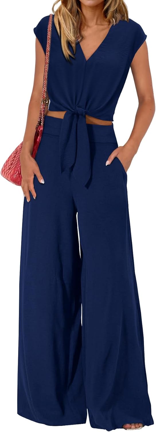 PRETTYGARDEN Women's Summer 2 Piece Outfits for Casual Chic