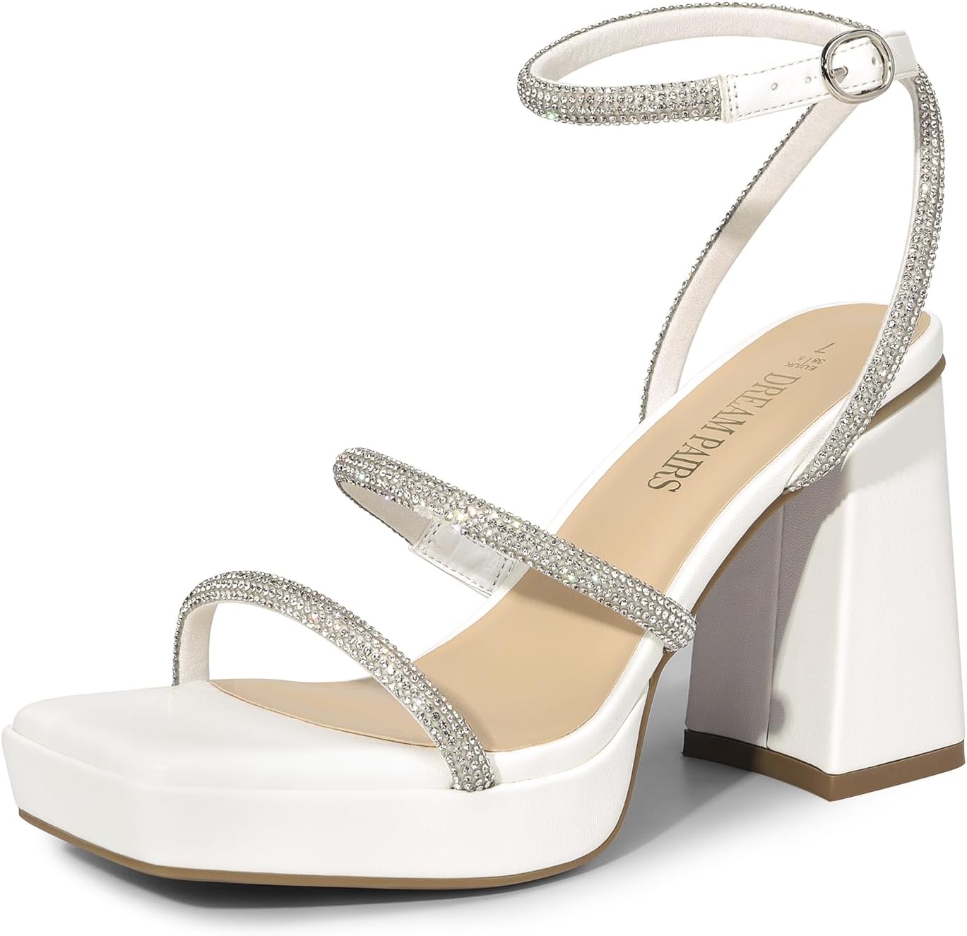 DREAM PAIRS Women's Platform Strappy Heels for Stylish Comfort