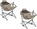 Hammock Camping Chair with Adjustable Backrest - Portable Folding Seat