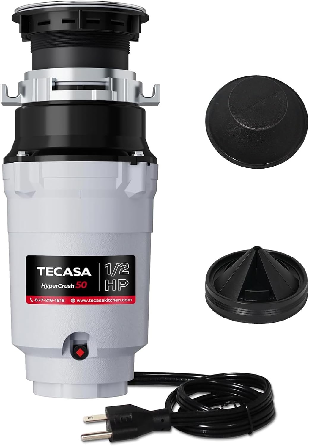 TECASA 1/2 HP Pro Food Waste Disposal for Kitchen Sink Use