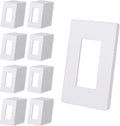 CML 80 Pack Matte White Screwless Wall Plate - Modern Outlet Covers