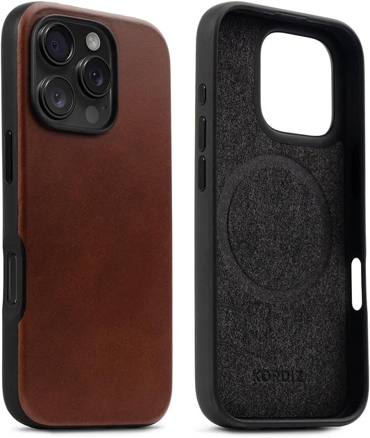 iPhone Leather Impact Case with Rugged Protection and Style