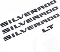 2019-2025 OEM 3pack Silverado Plus LT Emblems Glossy Black - Easy