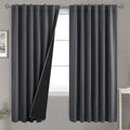 Room Darkening Thermal Insulated Blackout Curtains 72 in - Double