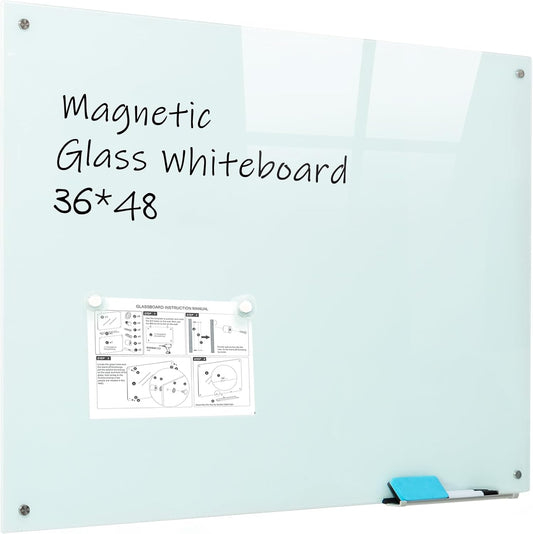Magnetic Dry Erase Glass Whiteboard for Office and School Use