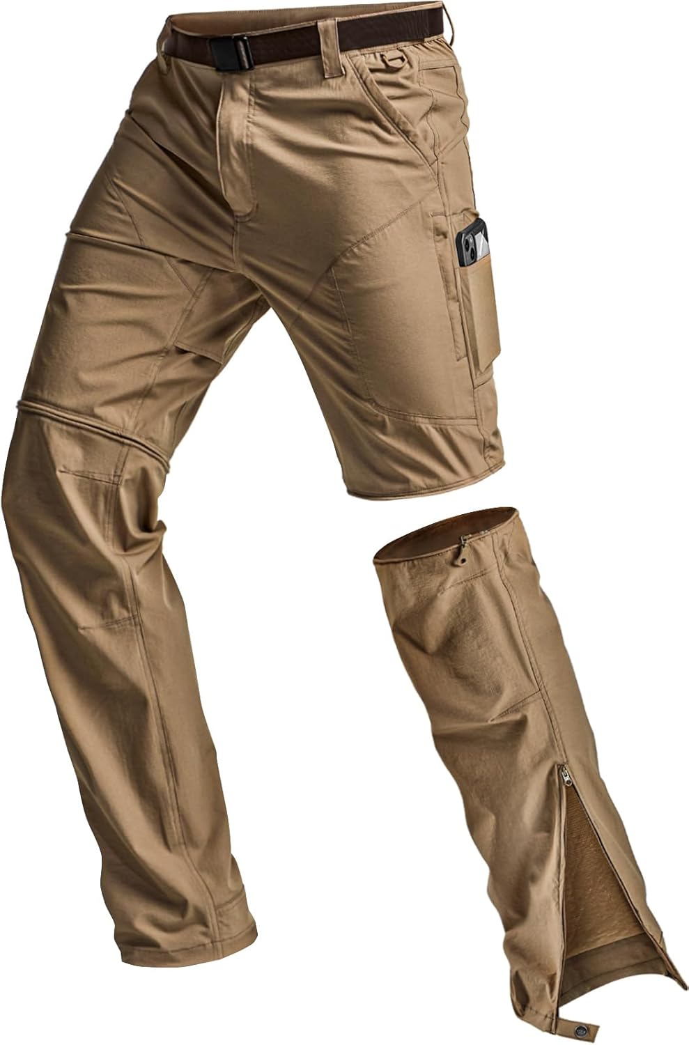 CQR Men's Convertible Cargo Tactical Pants for Outdoor Activities