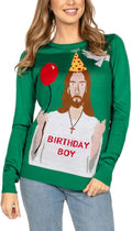 Ugly Christmas Sweaters for Women - Funny Festive Holiday Knit Tipsy