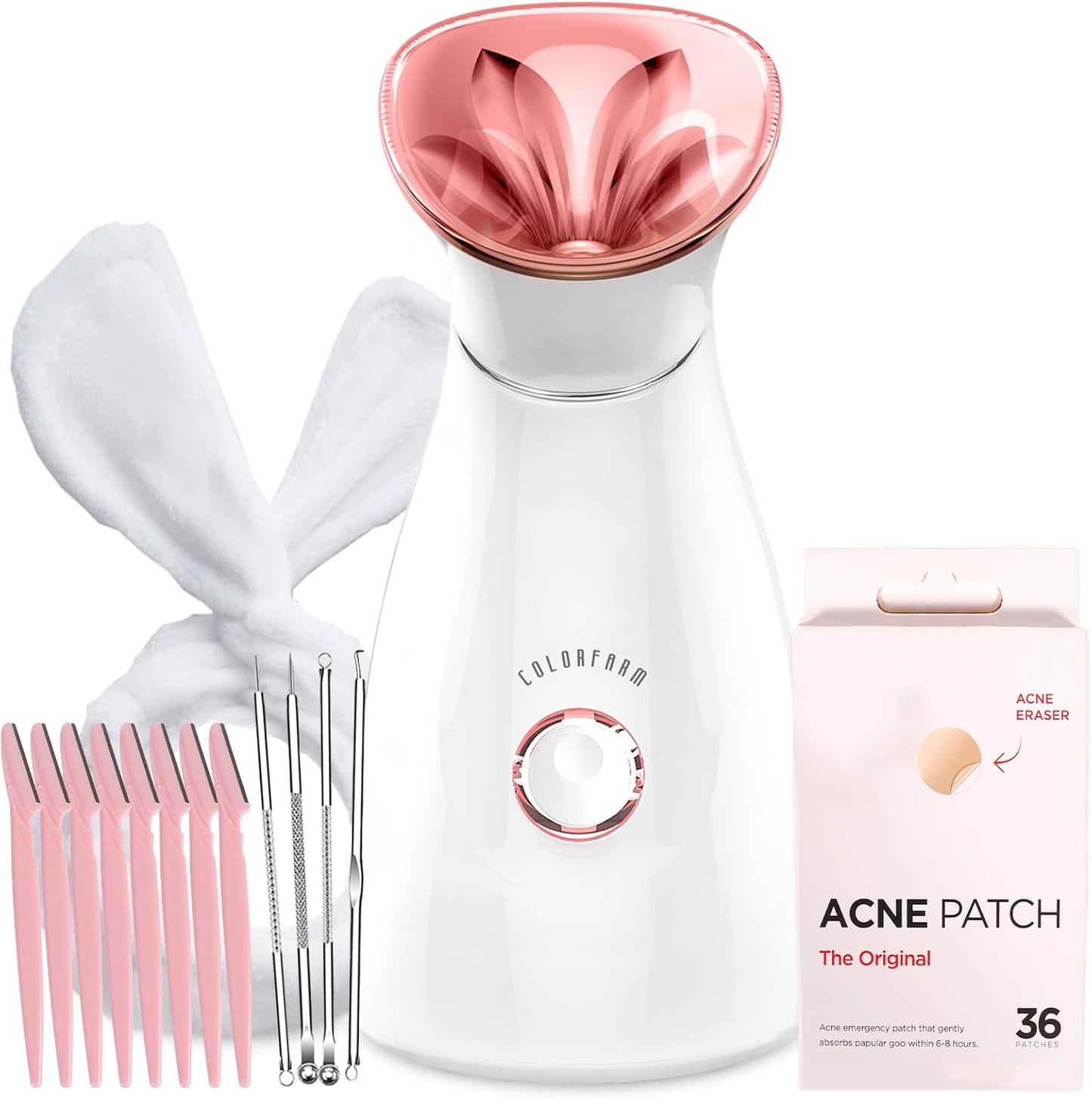 Colorfarm Facial Steamer Skin Care Kit for Radiant Skin