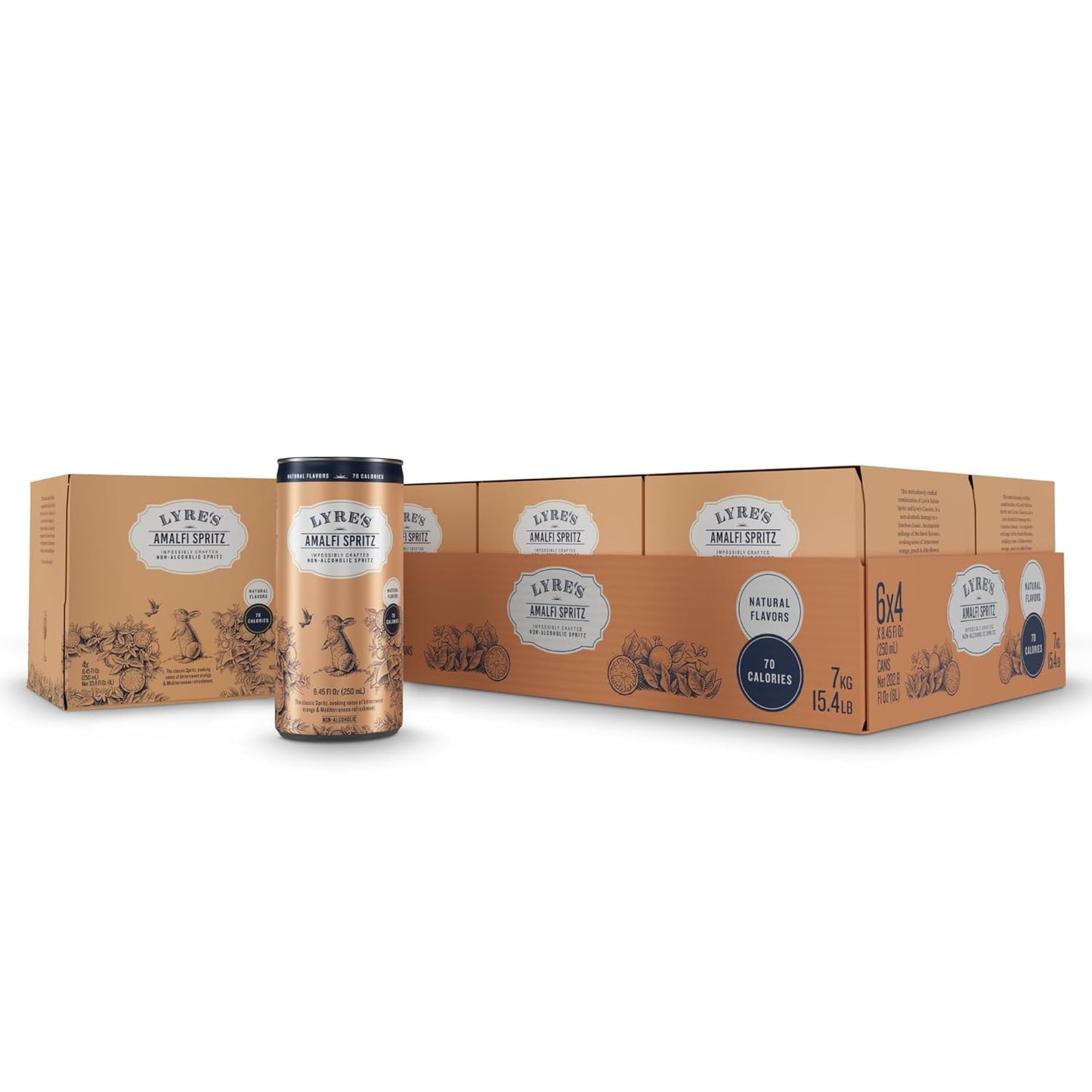 Lyre's Amalfi Spritz 24-Pack: Award-Winning Non-Alcoholic Mocktails