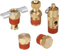 1/4 in Compressor Air Tank Drain Valve Kit - Durable Brass Set