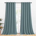 NICETOWN Blackout Curtains 70 x 108 in Greyish Blue - Thermal Privacy